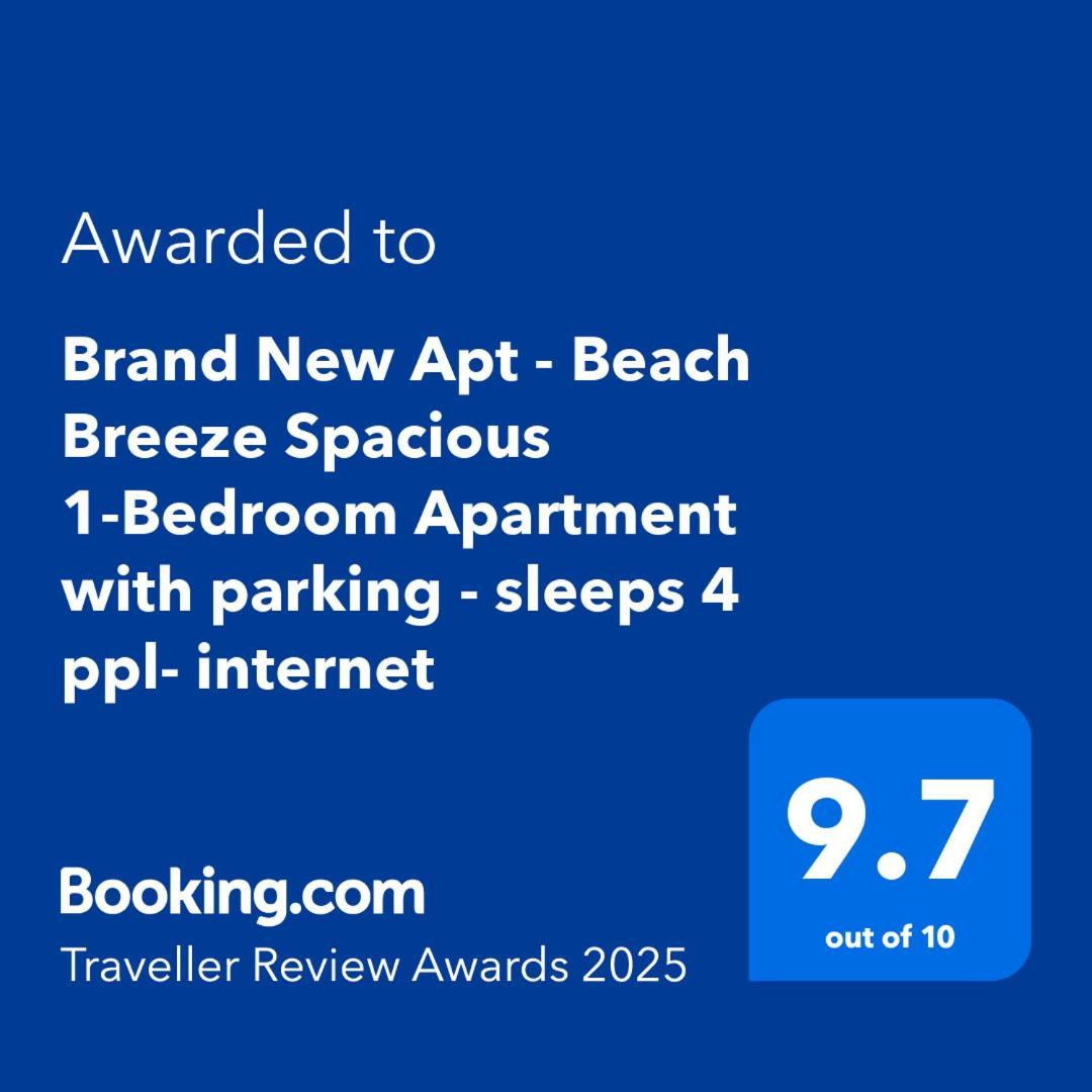 Brand New Apt - Beach Breeze Spacious 1-Bedroom Apartment With Parking - Sleeps 4 Ppl- Internet Bournemouth Eksteriør billede